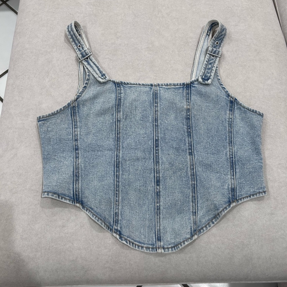 Denim Crop Top
